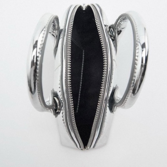 Zara Mini Metallic Bag with Detachable Straps - Picture 6 of 8